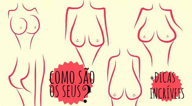 tipos de seios e quais sutiãs usar