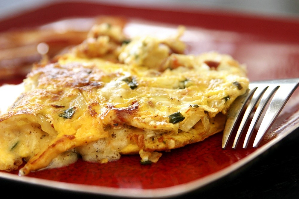 receita de omelete fitness para perder peso