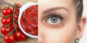 mascara caseira de tomate para eliminar olheiras