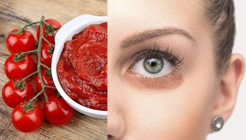 mascara caseira de tomate para eliminar olheiras