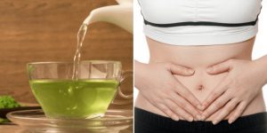 chá verde para deixar a barriga lisa