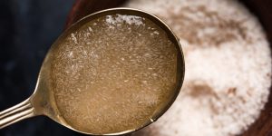 Casca de psyllium para limpar cólon e emagrecer