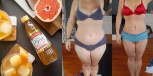 vinagre de maça e toranja para perder barriga