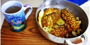 chá caseiro de canela com abacaxi para secar a barriga